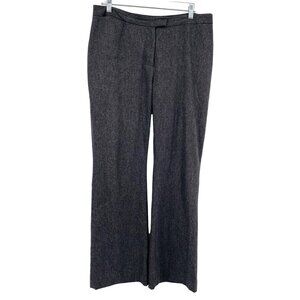 Vintage Boden Women's Gray‎ Wool Trouser Pants Size UK 14R US M MId Rise Grey